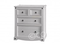 Core Corona Whitewashed Pine 2 + 2 Drawer Chest Thumbnail