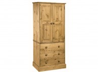 Core Cotswold 2 Door 3 Drawer Pine Wardrobe Thumbnail