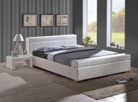 Time Living Durham 4ft6 Double White Faux Leather Bed Frame Thumbnail
