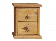 Core Farmhouse 2 Drawer Pine Bedside Thumbnail