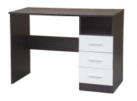 GFW Ottawa Dressing Table in Black Oak and White Gloss Thumbnail