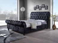 Birlea Bordeaux 6ft Super Kingsize Black Fabric Bed Frame Thumbnail