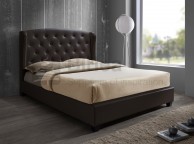 Birlea Prague 4ft6 Double Brown Faux Leather Bed Frame Thumbnail