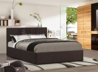 Birlea Berlin 4ft6 Double Chocolate Fabric Ottoman Bed Thumbnail