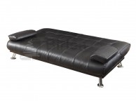 Birlea Logan Black Faux Leather Sofa Bed Thumbnail