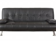 Birlea Logan Black Faux Leather Sofa Bed Thumbnail