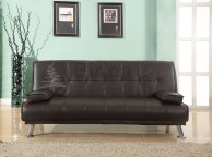 Birlea Logan Brown Faux Leather Sofa Bed Thumbnail