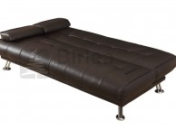 Birlea Logan Brown Faux Leather Sofa Bed Thumbnail