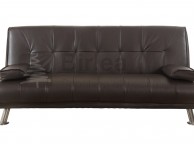 Birlea Logan Brown Faux Leather Sofa Bed Thumbnail