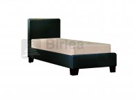 Birlea Brooklyn Black 3ft Single Faux Leather Bed Frame Thumbnail
