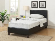 Birlea Berlin 3ft Single Black Faux Leather Bed Frame Thumbnail