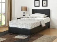 Birlea Berlin 3ft Single Brown Faux Leather Bed Frame Thumbnail