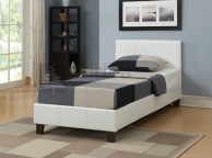 Birlea Berlin 3ft Single White Faux Leather Bed Frame Thumbnail