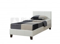 Birlea Berlin 3ft Single White Faux Leather Bed Frame Thumbnail