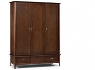 Julian Bowen Minuet Wenge 3 Door Wardrobe Thumbnail