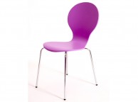 GFW Jersey Set of 4 Pink Dining Chairs Thumbnail