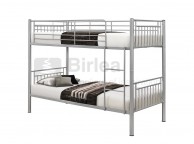 Birlea Rhodes Silver Metal Bunk Bed Thumbnail