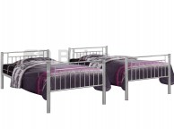 Birlea Rhodes Silver Metal Bunk Bed Thumbnail