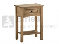 Birlea Corona Pine 1 Drawer Console Table Thumbnail