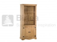 Birlea Corona Pine 2 Door Display Unit Bookcase Thumbnail