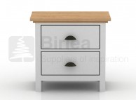 Birlea Richmond White And Pine Nightstand Thumbnail