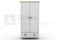 Birlea Richmond White And Pine Wardrobe Thumbnail