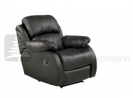 Birlea Ascot Black Faux Leather Recliner Chair Thumbnail