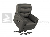 Birlea Regency Black Faux Leather Rise And Recline Chair Thumbnail