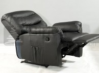 Birlea Regency Black Faux Leather Rise And Recline Chair Thumbnail