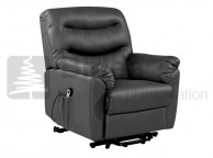 Birlea Regency Black Faux Leather Rise And Recline Chair Thumbnail