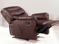 Birlea Regency Brown Faux Leather Rise And Recline Chair Thumbnail