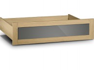 Julian Bowen Strada Light Oak and Smoked Gloss Under Bed Drawer Thumbnail