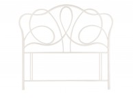 Bentley Designs Serenity 4ft6 Double White Metal Headboard Thumbnail