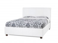 Serene Siena 4ft6 Double White Faux Leather Bed Frame Thumbnail
