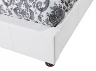 Serene Siena 4ft6 Double White Faux Leather Bed Frame Thumbnail