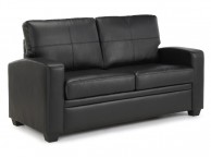 Serene Turin Black Faux Leather Sofa Bed Thumbnail