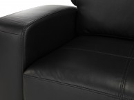 Serene Turin Black Faux Leather Sofa Bed Thumbnail