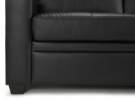 Serene Turin Black Faux Leather Sofa Bed Thumbnail