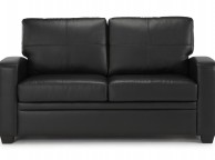 Serene Turin Black Faux Leather Sofa Bed Thumbnail