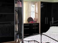 Sweet Dreams Gloss Black Sliding Door Wardrobe with Mirrors Thumbnail