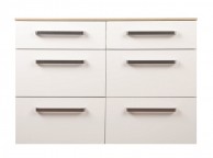 Sweet Dreams Gloss White 6 Drawer Chest of Drawers Thumbnail