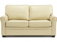 Serene Naples Cream Faux Leather Sofa Bed Thumbnail