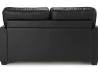 Serene Naples Black Faux Leather Sofa Bed Thumbnail