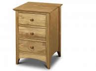 Julian Bowen Kendal Pine 3 Drawer Bedside Thumbnail