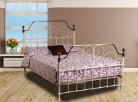 Sweet Dreams Kai 5ft Kingsize Cream Metal Bed Frame Thumbnail