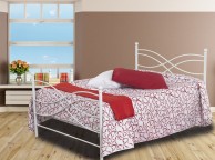 Sweet Dreams Rhombus 4ft6 Double White Metal Bed Frame Thumbnail