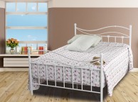 Sweet Dreams Wave 4ft6 Double White Metal Bed Frame Thumbnail