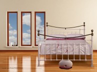 Sweet Dreams Symphony 5ft Kingsize White Metal Bed Frame Thumbnail