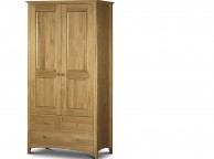 Julian Bowen Kendal Pine 2 Door Combination Wardrobe Thumbnail