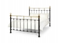 Serene Abigail 4ft6 Double Black Metal Bed Frame Thumbnail